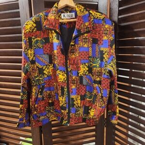Kiku Vibrant Silk Jacket 2BB